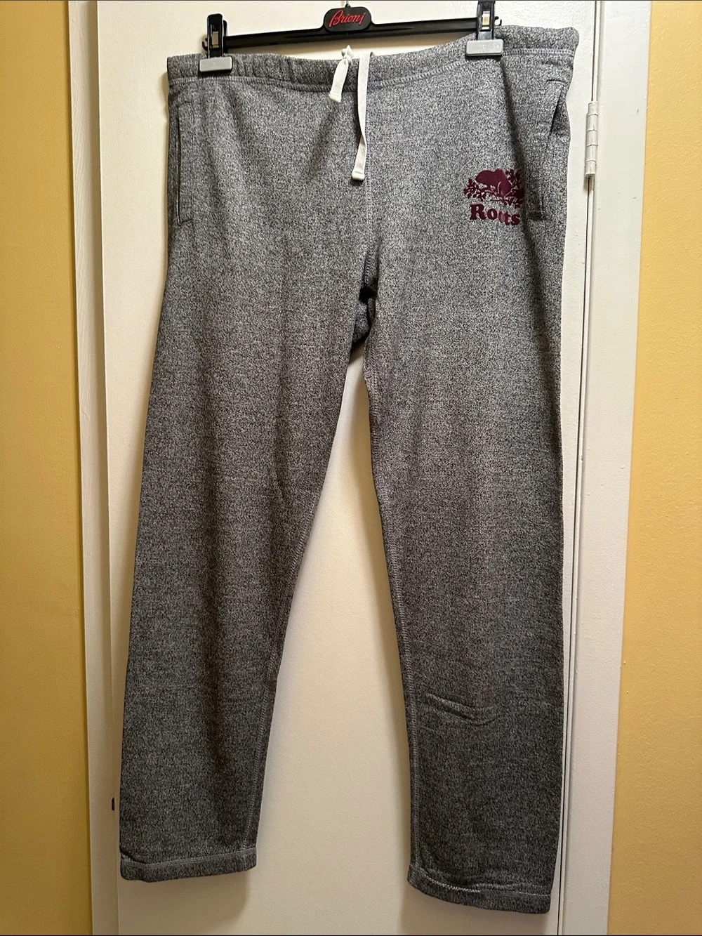 Roots Salt & Pepper Original Sweatpants Gray Marled Heritage Joggers Track Pants - Picture 2 of 12